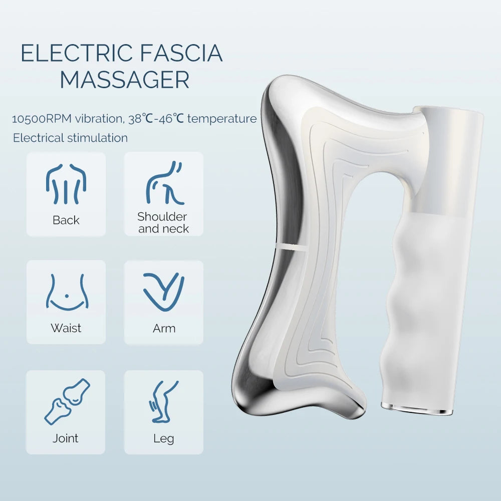 Masseur de Fascia électrique, Massage corporel, grattoir musculaire, couteau de Fascia, Fitness, Vibration, Relaxation musculaire, Lifting du corps, lame de Massage