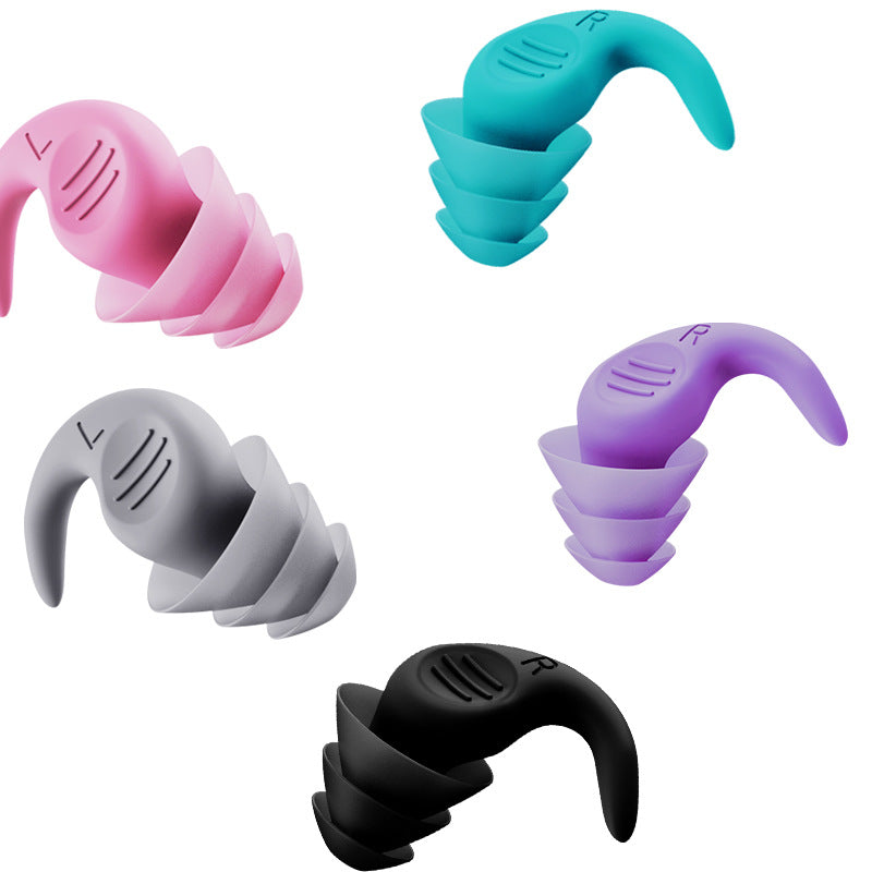 Bouchons d'oreilles en silicone anti-bruit pour la natation et le sommeil
